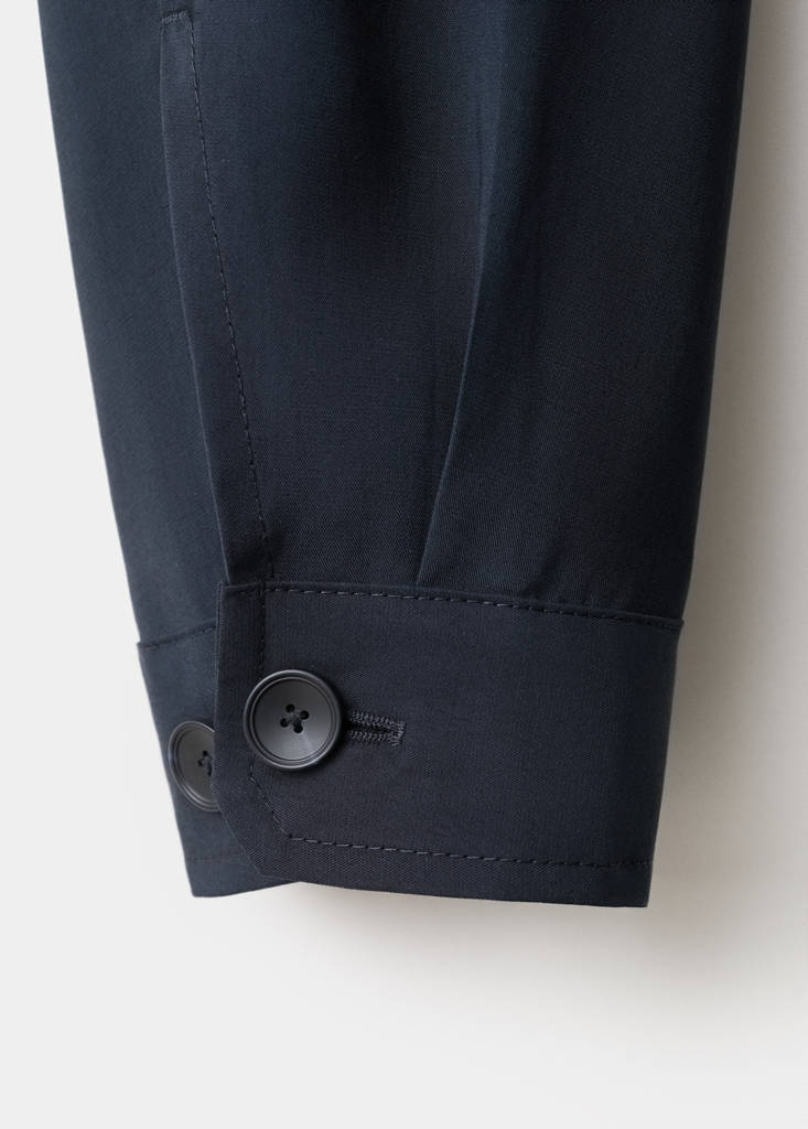 Modal zip jacket — Navy