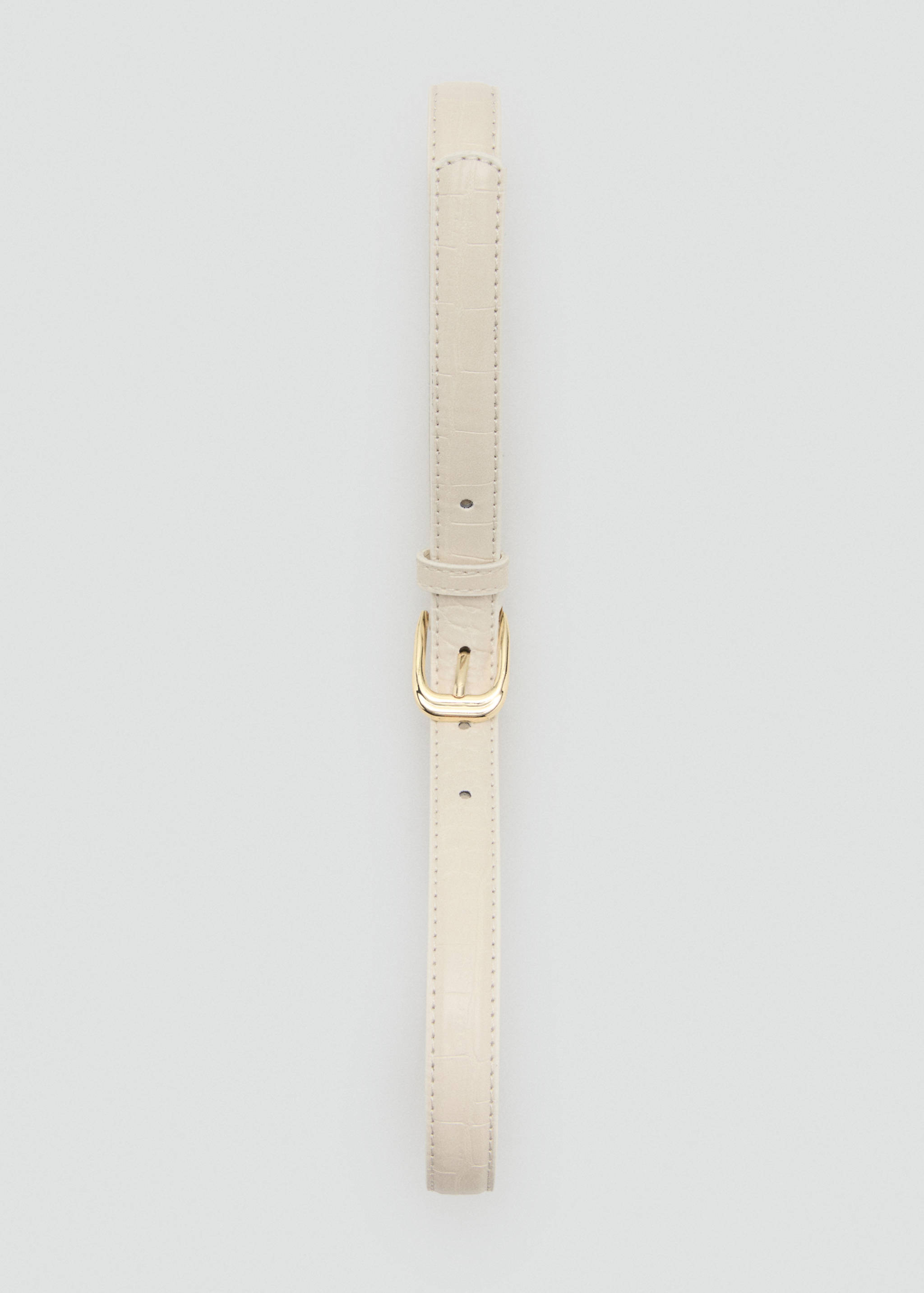 Thin faux crocodile leather belt - Details of the article 2