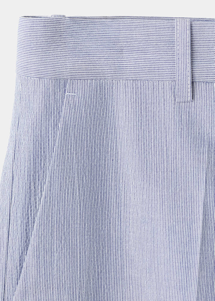 Slim fit cotton blend Bermuda shorts — Sky Blue