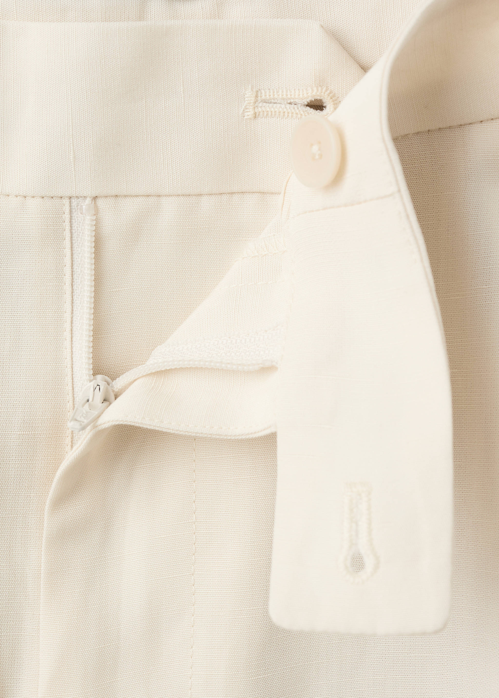 Regular fit trousers in a lyocell-linen blend - Details of the article 8