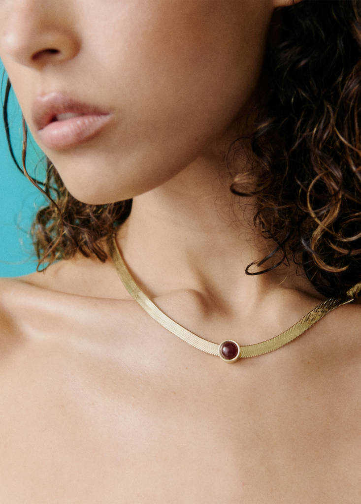 Mango Combined Chain Necklace In Gold