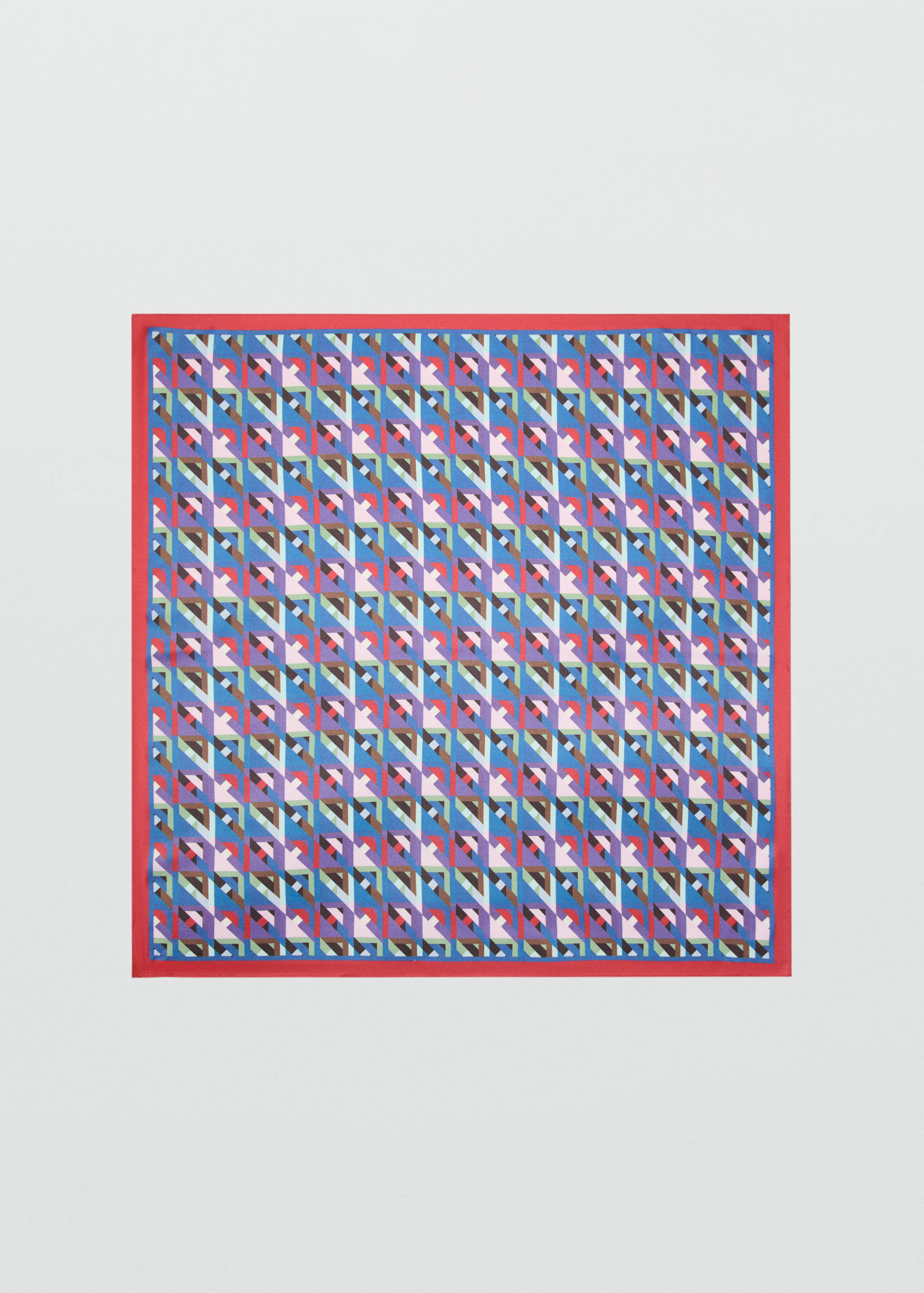 Foulard imprimé géométrique - Article sans modèle