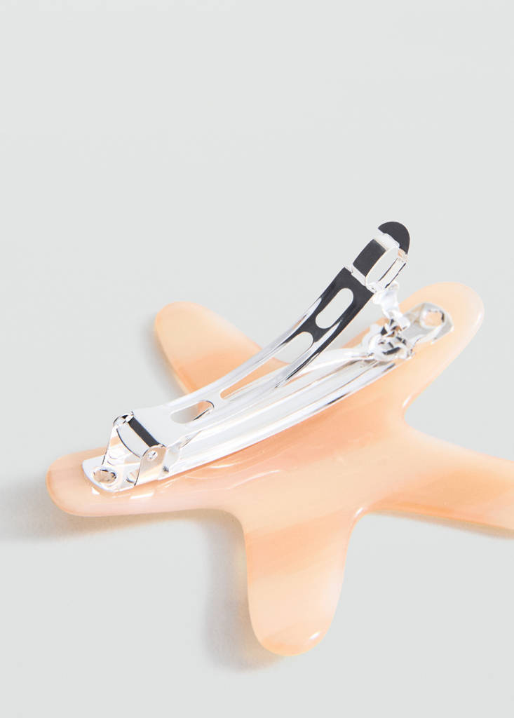 Star hair clip — Beige