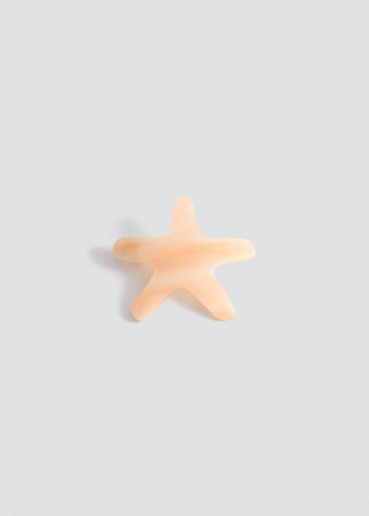 Star hair clip — Beige