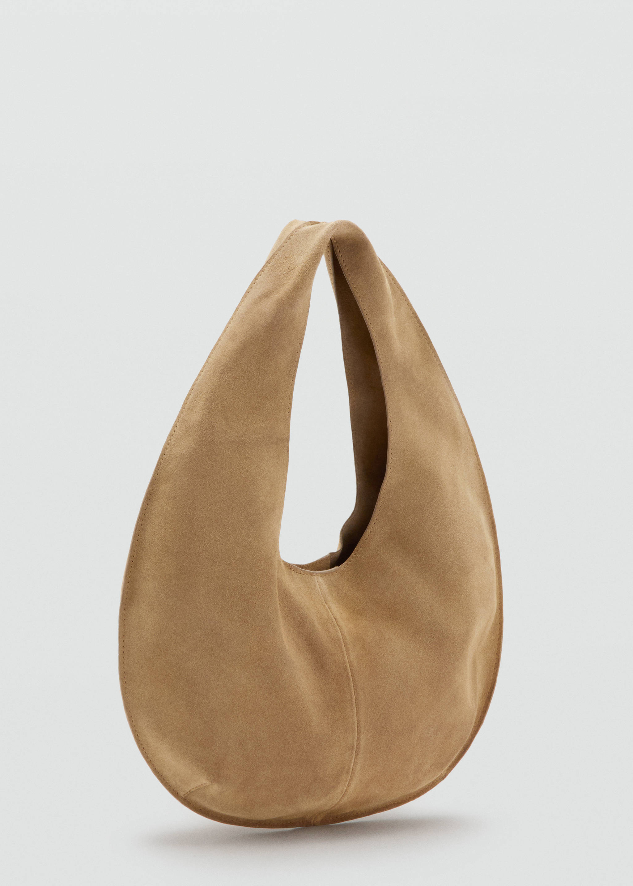 Small split leather bag - Medium plane