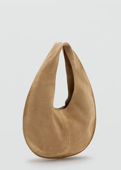 Small split leather bag — Medium Brown 1