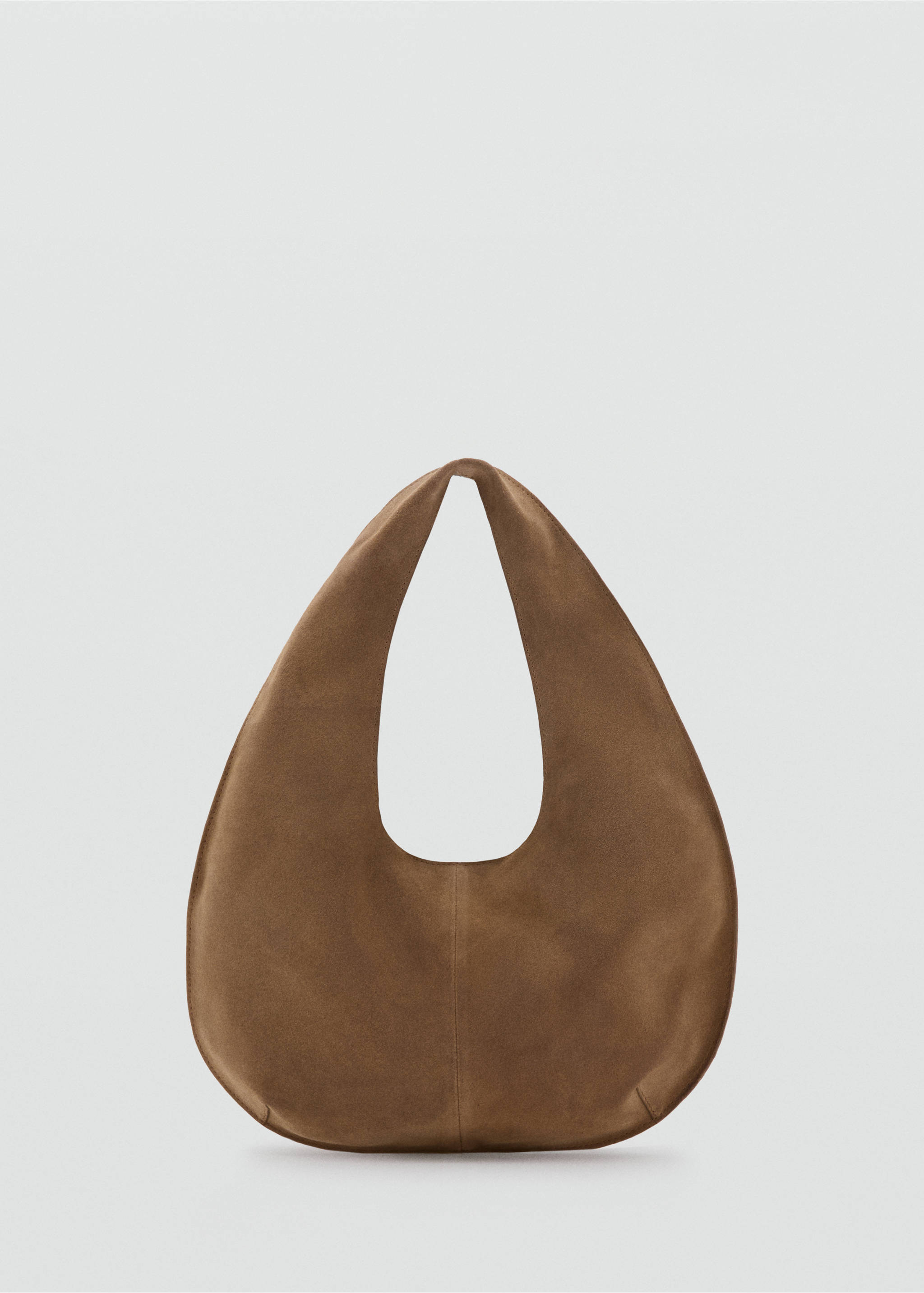 Petit sac en croûte de cuir - Article sans modèle, Marron moyen. Ref: 37031350-00.