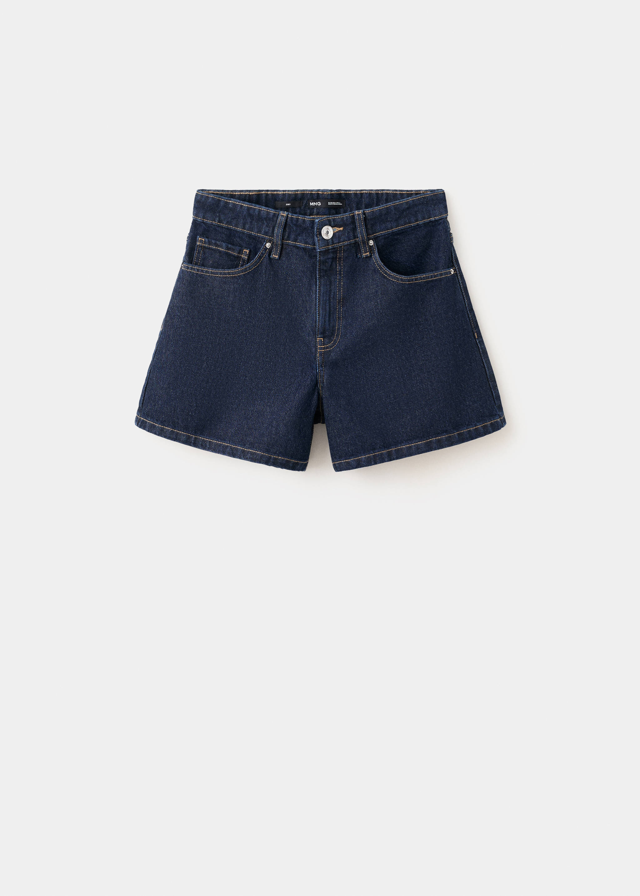 Straight-fit denim shorts - Article without model