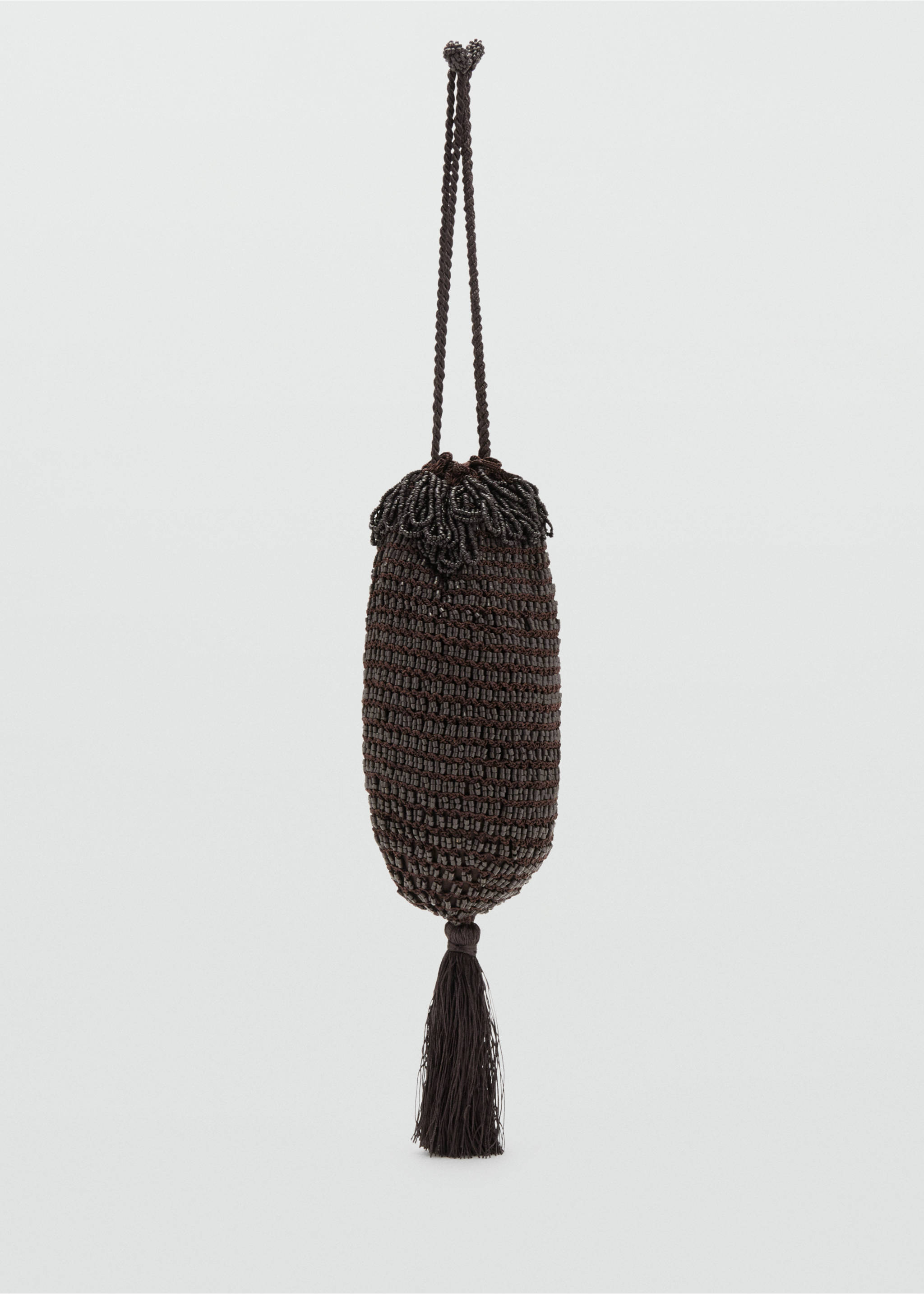 Beaded handbag - Article without model, Chocolate. Ref: 37031353-00.