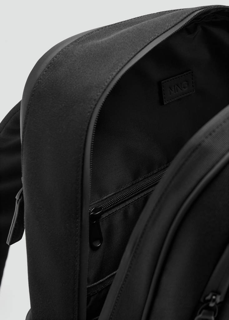 Multi-functional backpack with pockets — Black