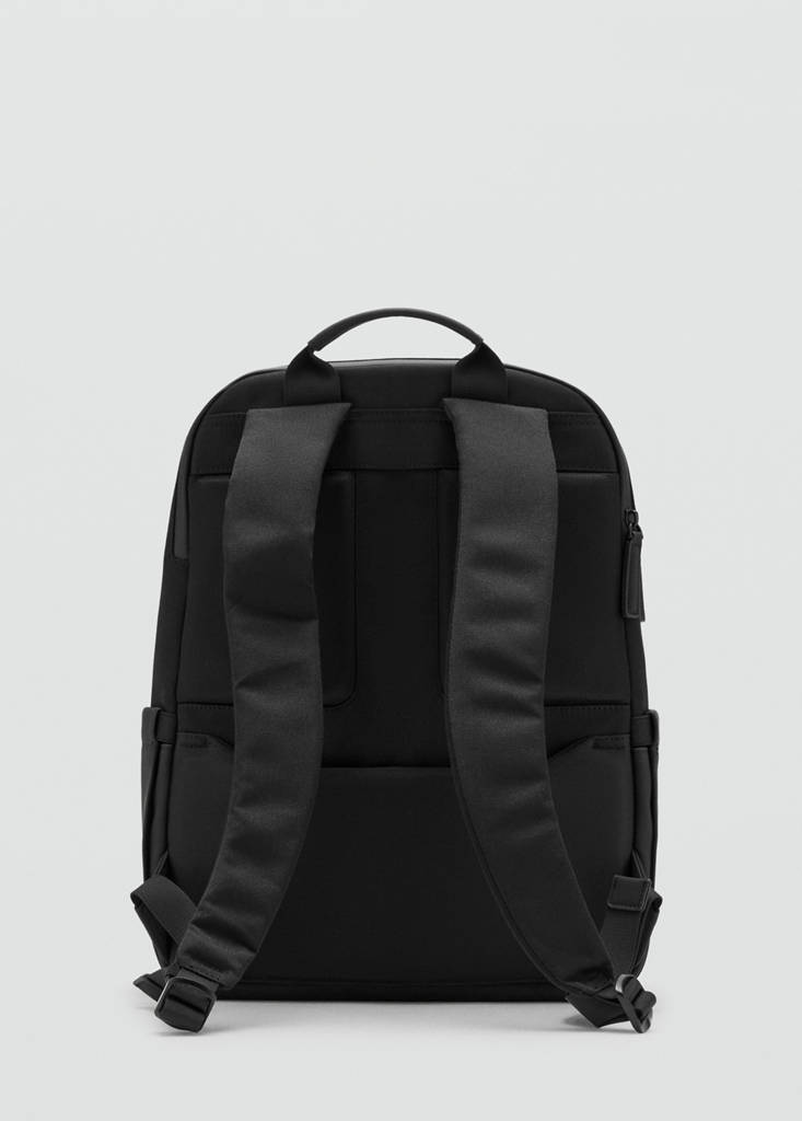 Multi-functional backpack with pockets — Black