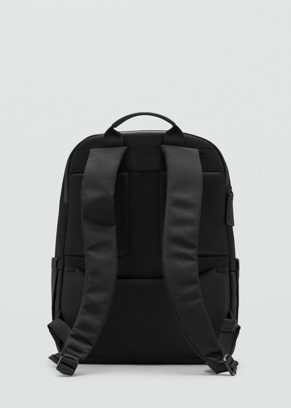 Multi-functional backpack with pockets — Black