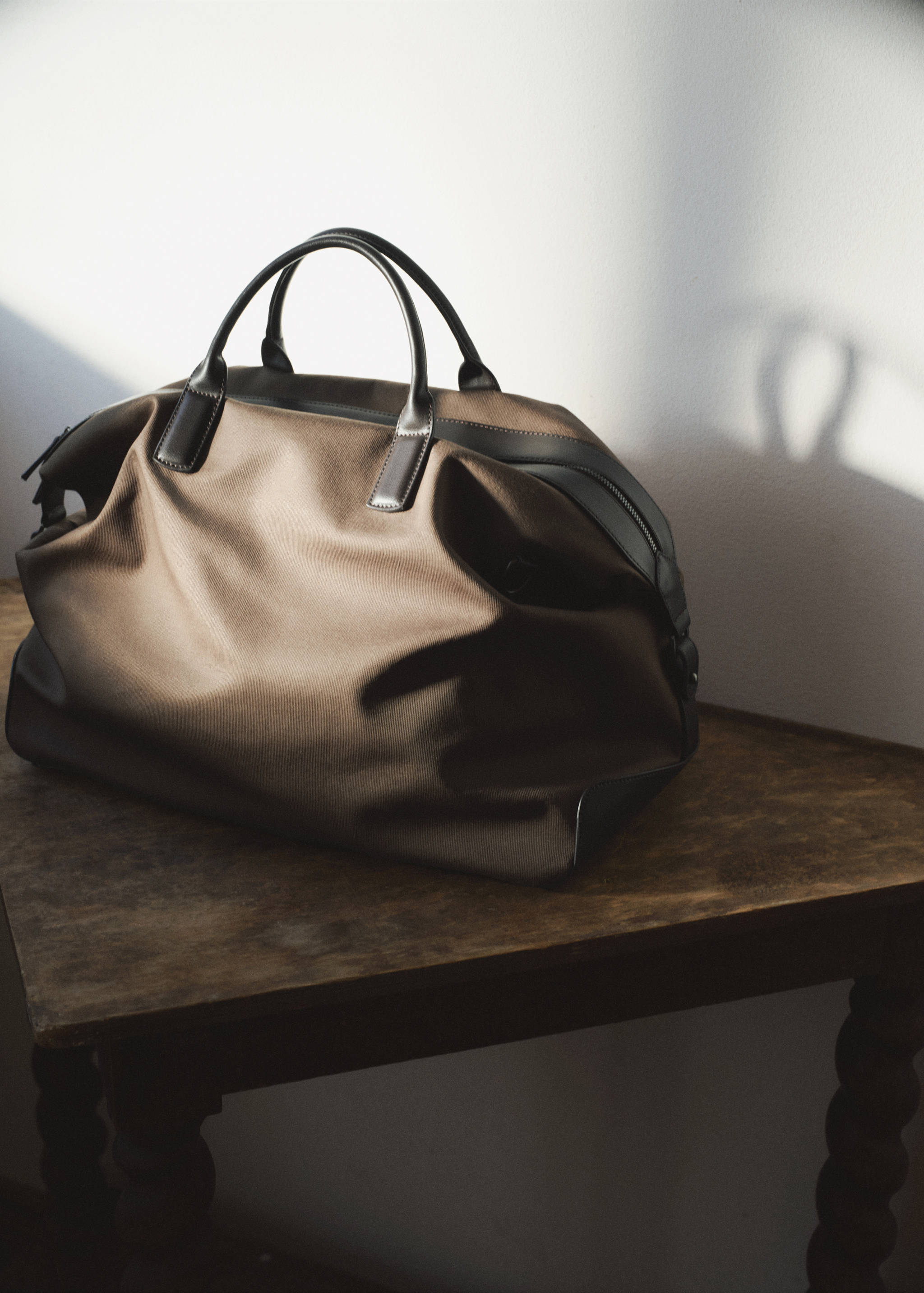 Sac bowling avec détails en cuir - Détail de l'article 5