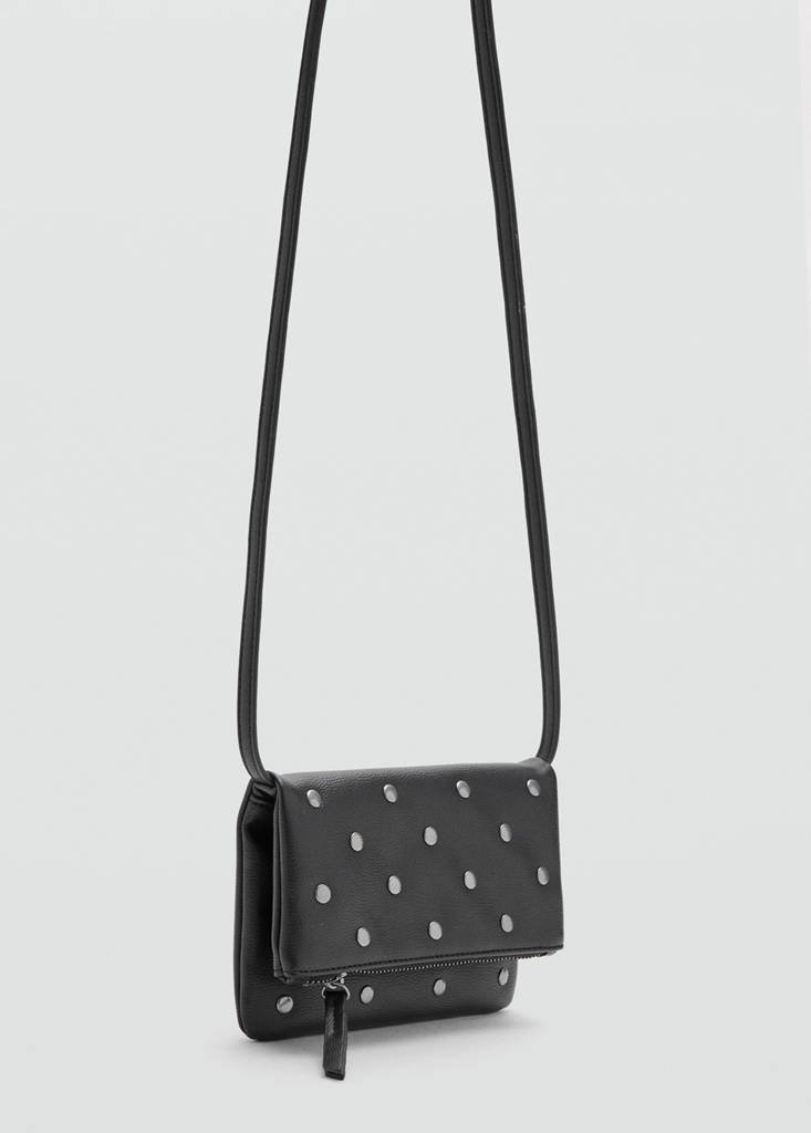 Mini studded bag — Black