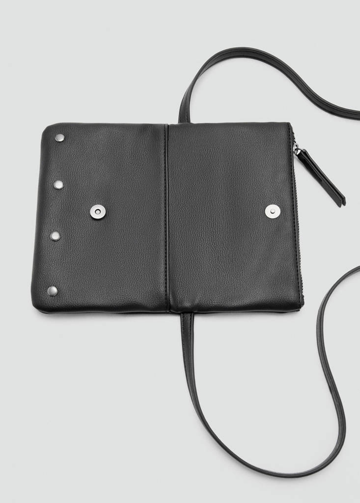 Mini studded bag — Black