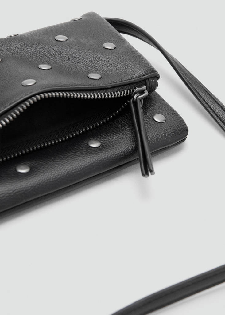 Mini studded bag — Black