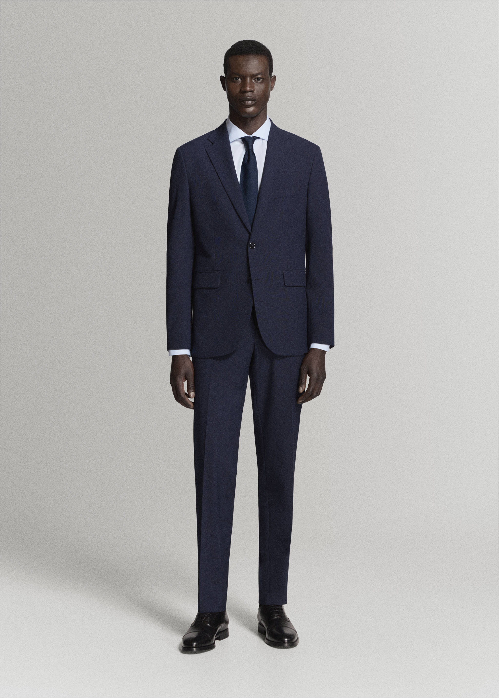 Milan slim-fit suit jacket - General plane, Dark Navy. Ref: 37031363-00.