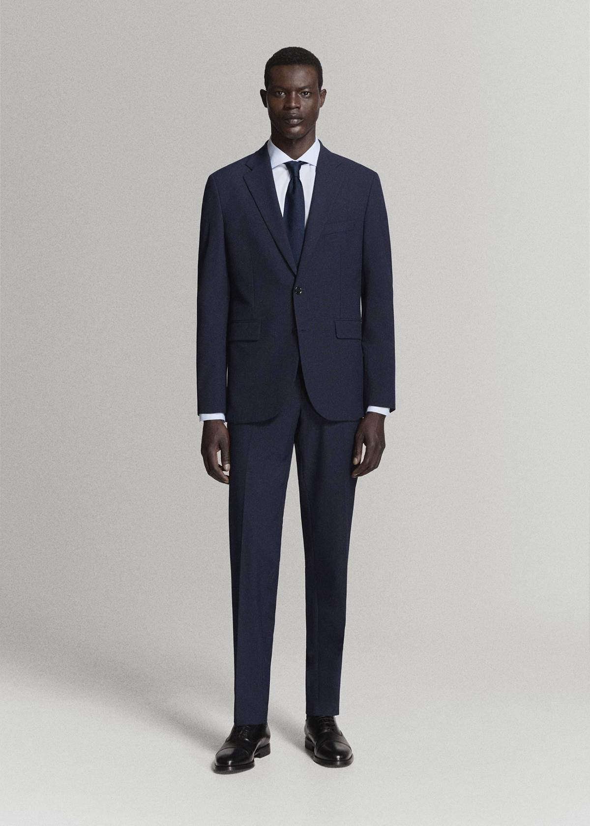 Milan slim-fit suit jacket — Dark Navy