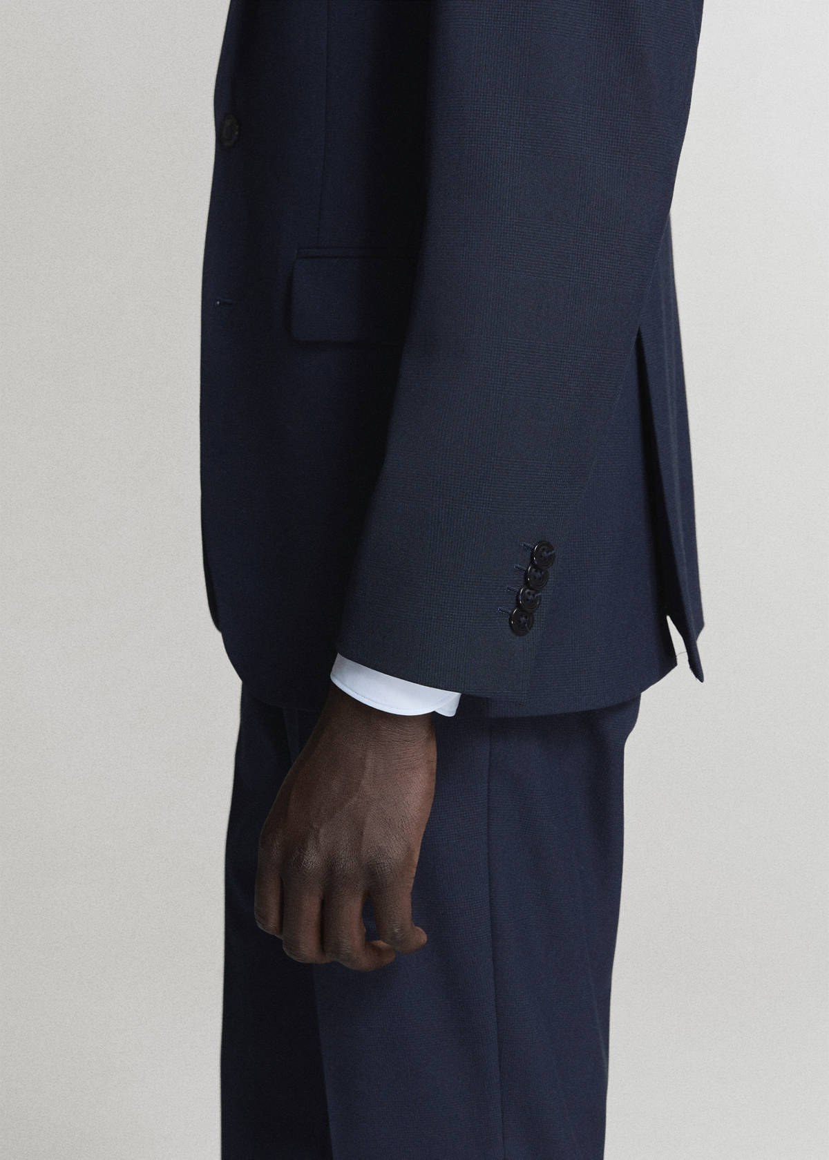 Milan slim-fit suit jacket — Dark Navy