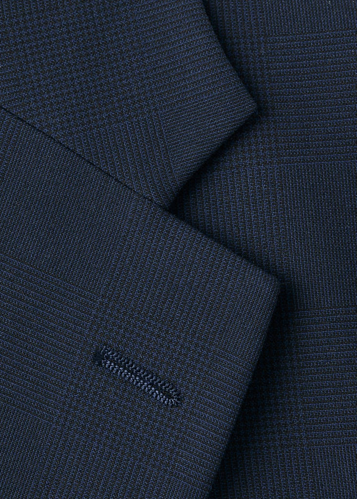 Milan slim-fit suit jacket — Dark Navy