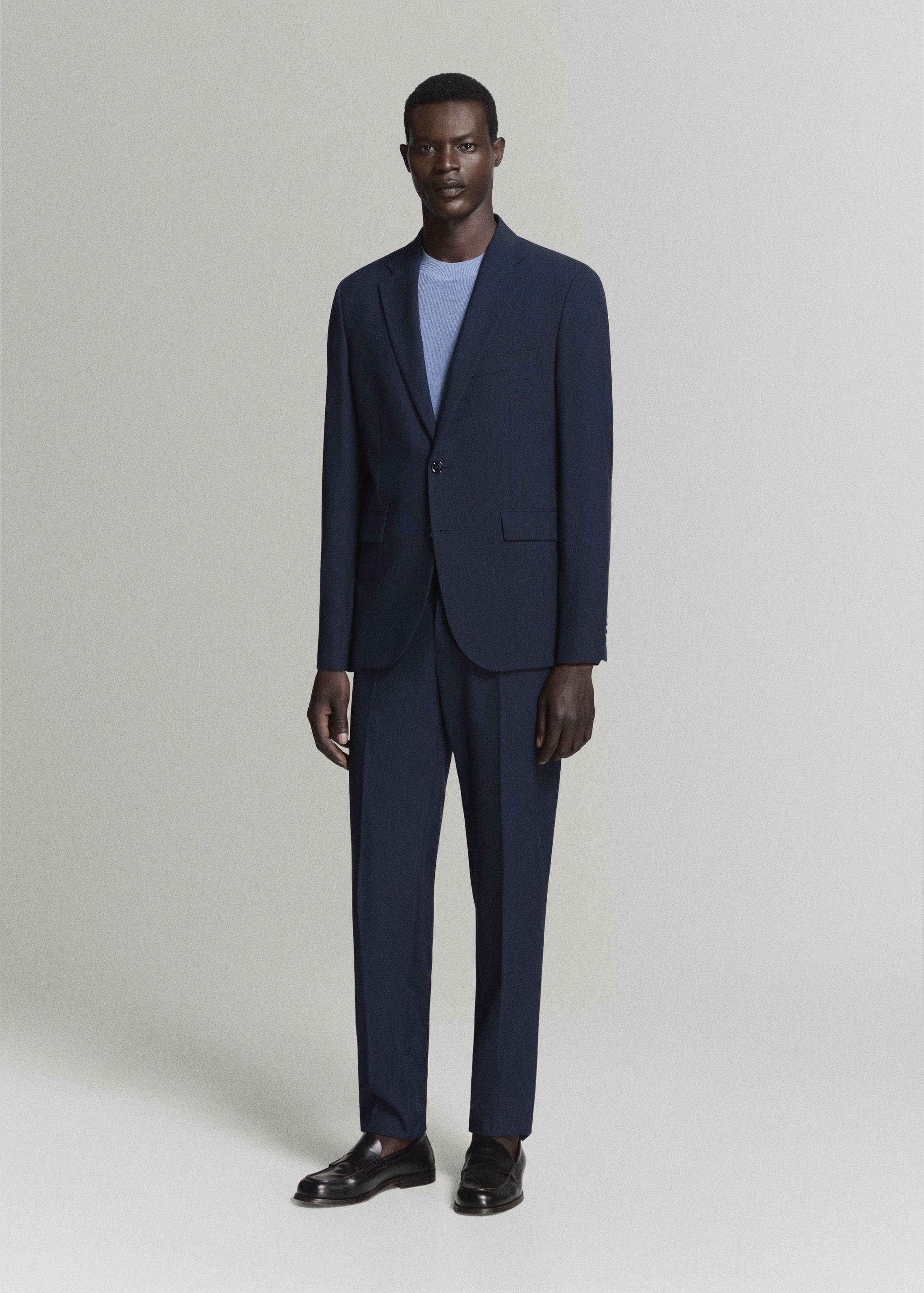 Milan slim-fit suit blazer - General plane