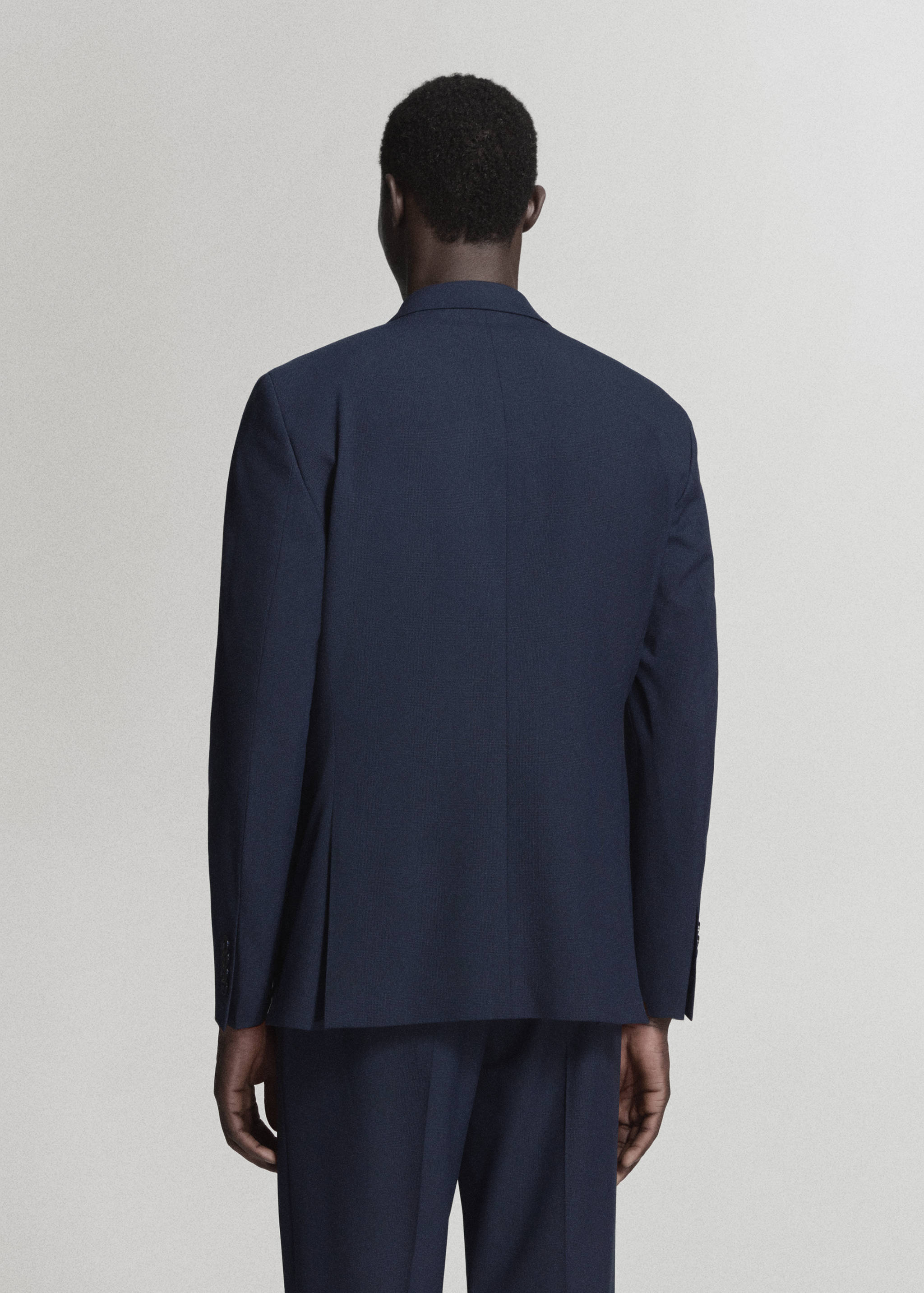 Milan slim-fit suit blazer - Reverse of the article
