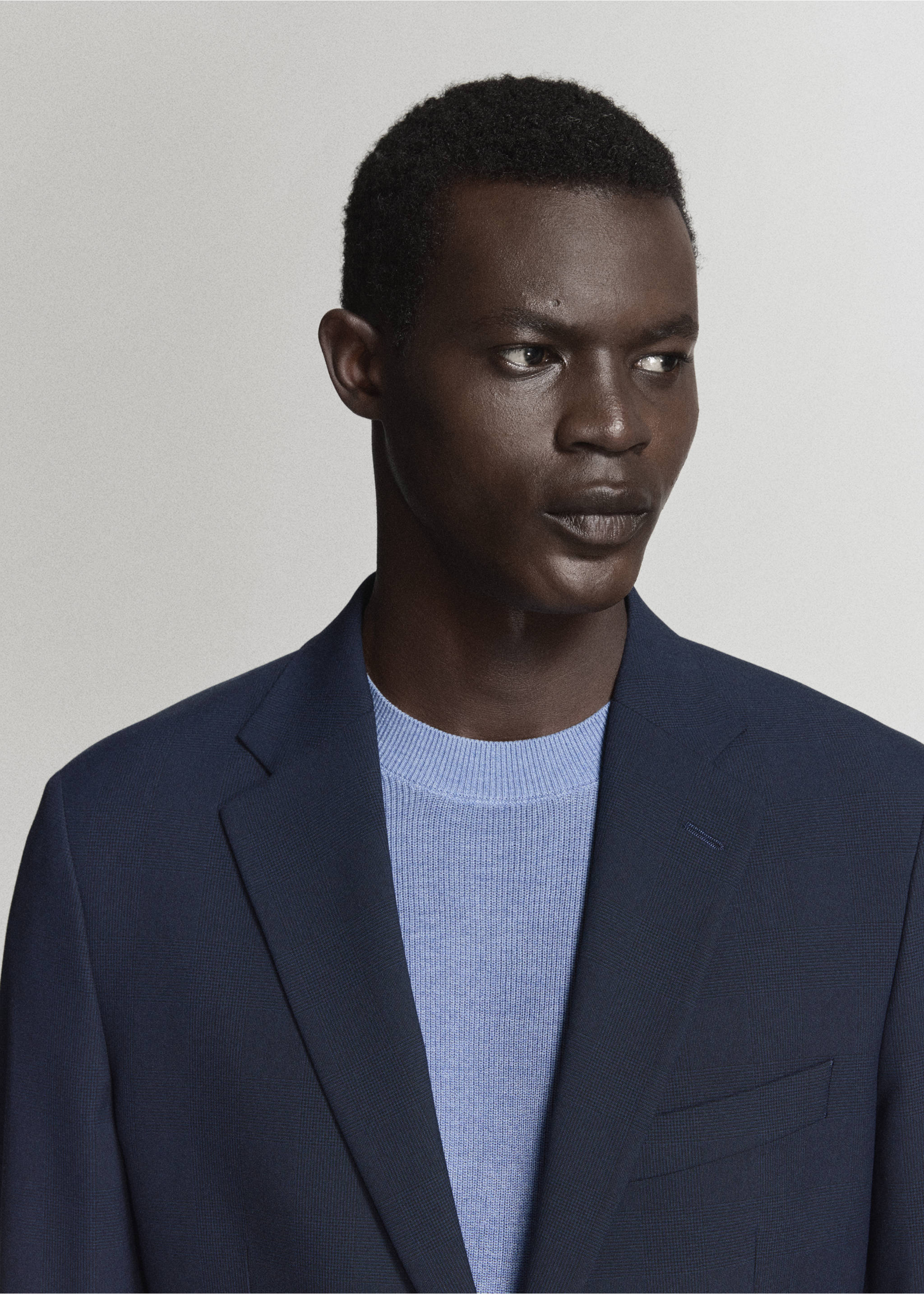Milan slim-fit suit blazer - Details of the article 1, Dark Navy. Ref: 37031363-01.