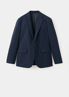 Milan slim-fit suit jacket — Dark Navy 7