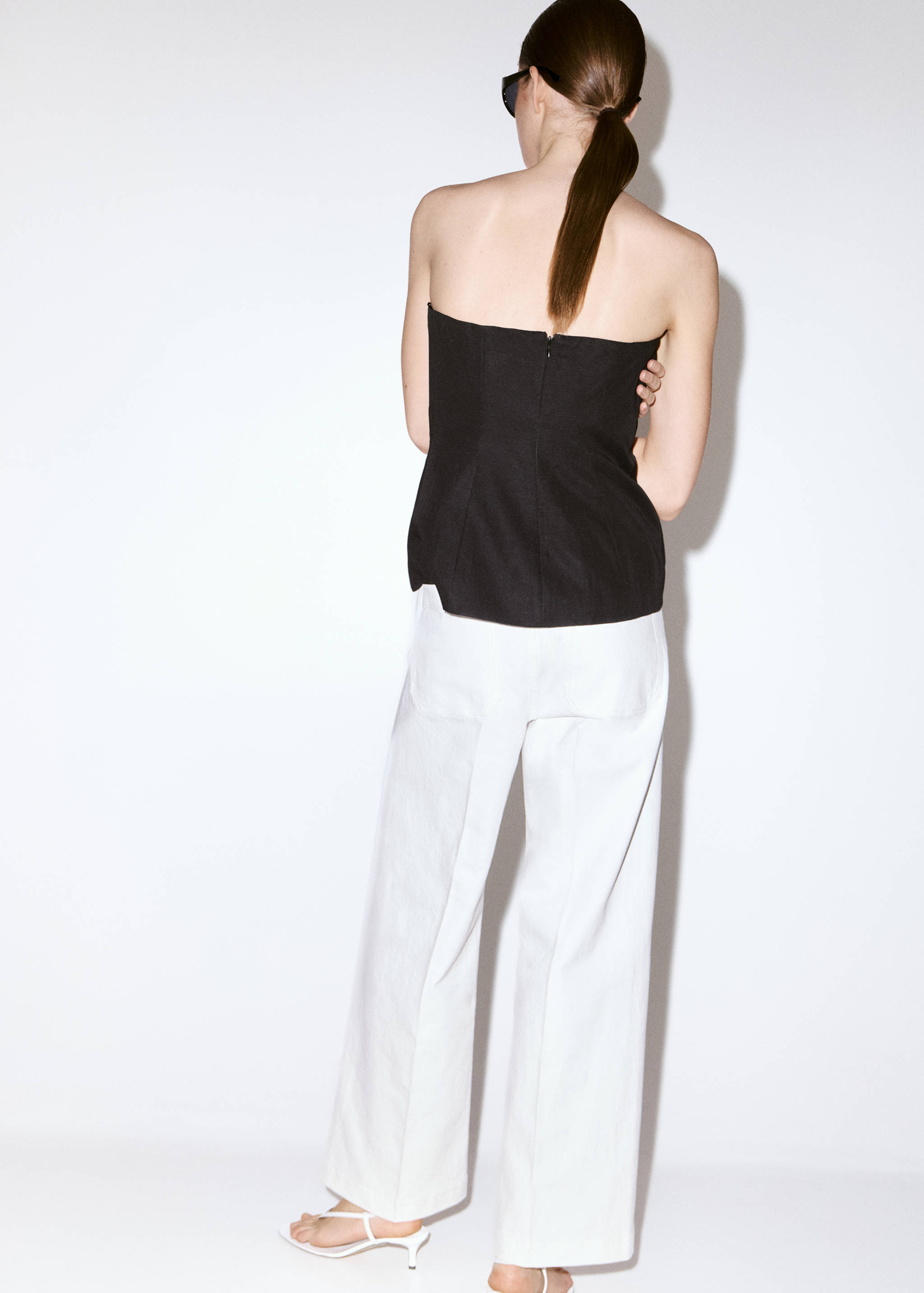 Jean large taille haute - Verso de l’article