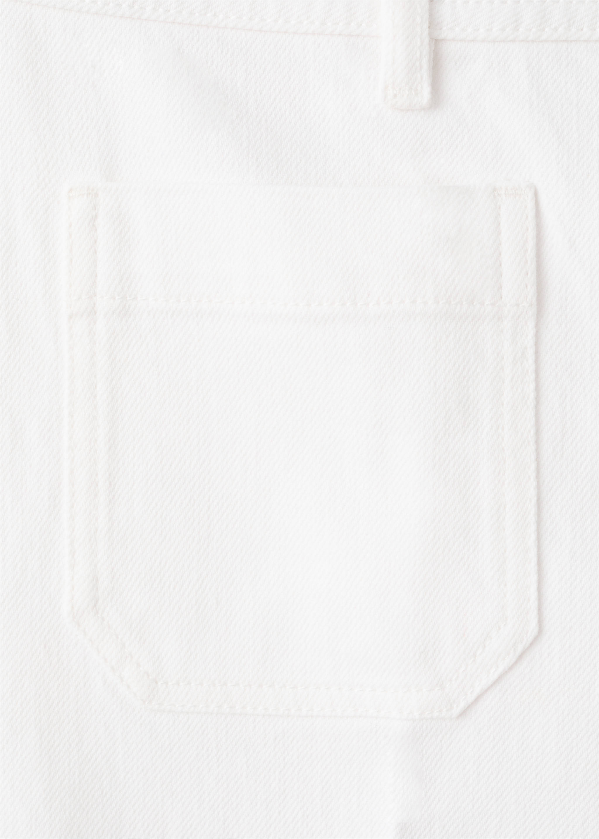 Jean large taille haute - Détail de l'article 8, Blanc. Ref: 37031364-00.