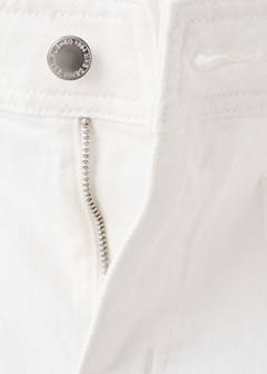 Wide-leg patch pocket jeans — White 11