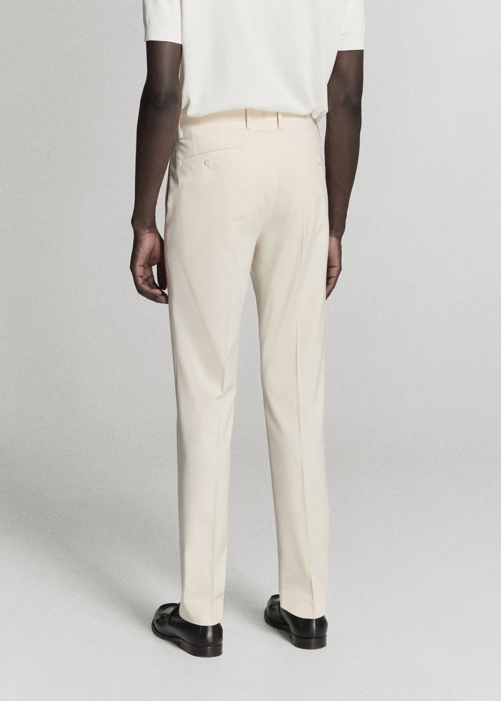 Slim-fit suit trousers - Reverse of the article
