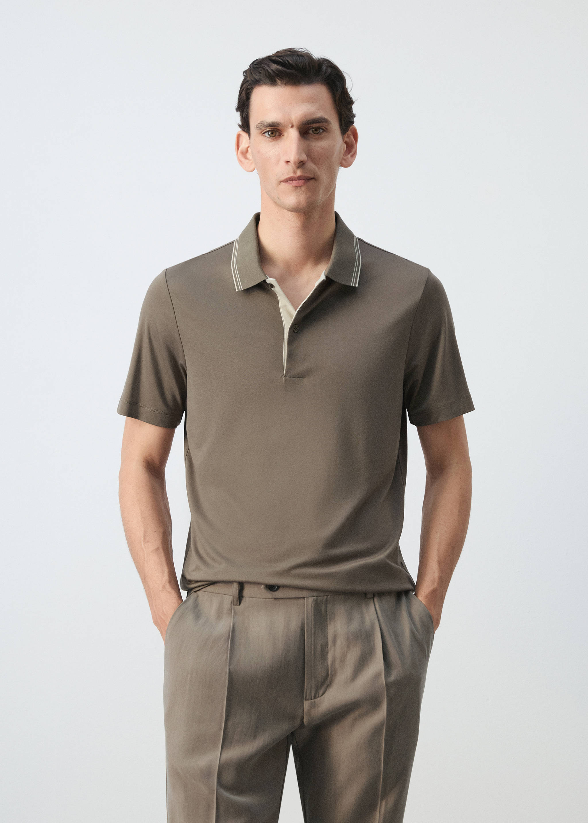 Polo slim-fit cotone - Piano medio