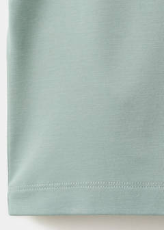 Slim fit polo with neck detail — Emerald Green 7
