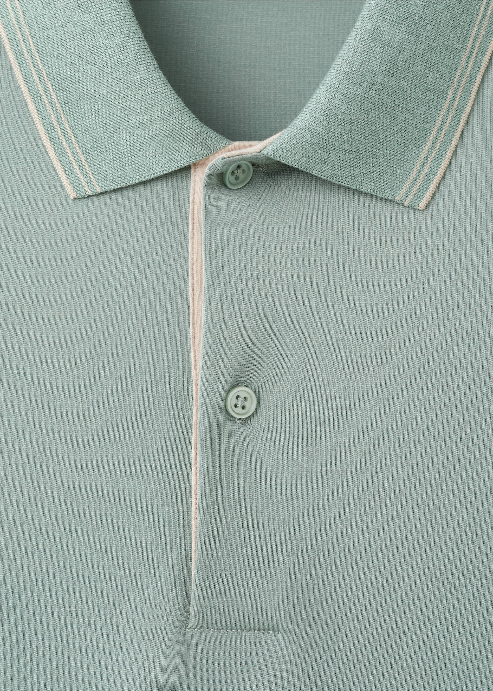 Poloskjorte i bomull, slim-fit - Artikkeldetalj 0, Smaragdgrønn. Ref: 37031369-00.