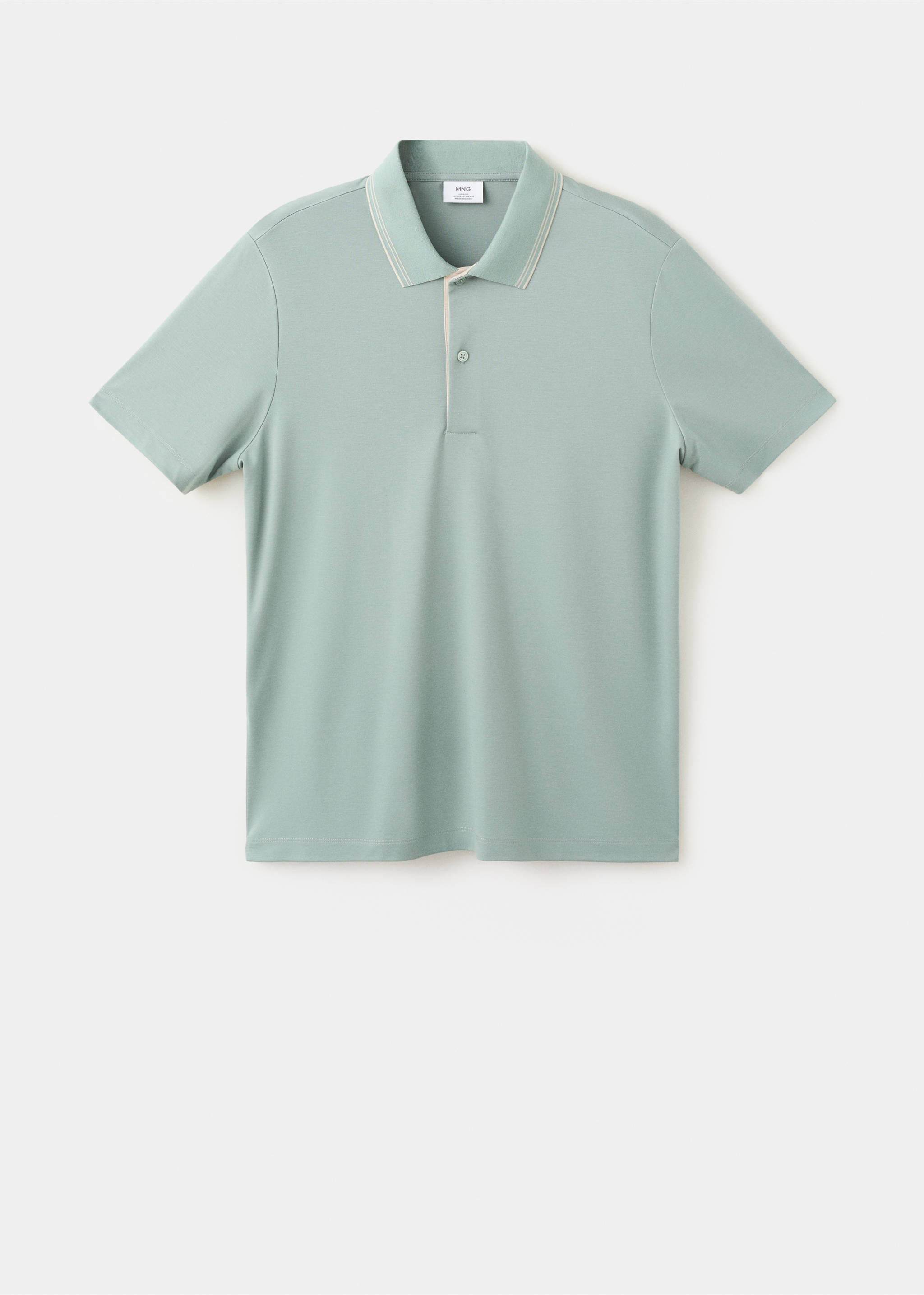 Poloskjorte i bomull, slim-fit - Artikkel uten modell, Smaragdgrønn. Ref: 37031369-00.