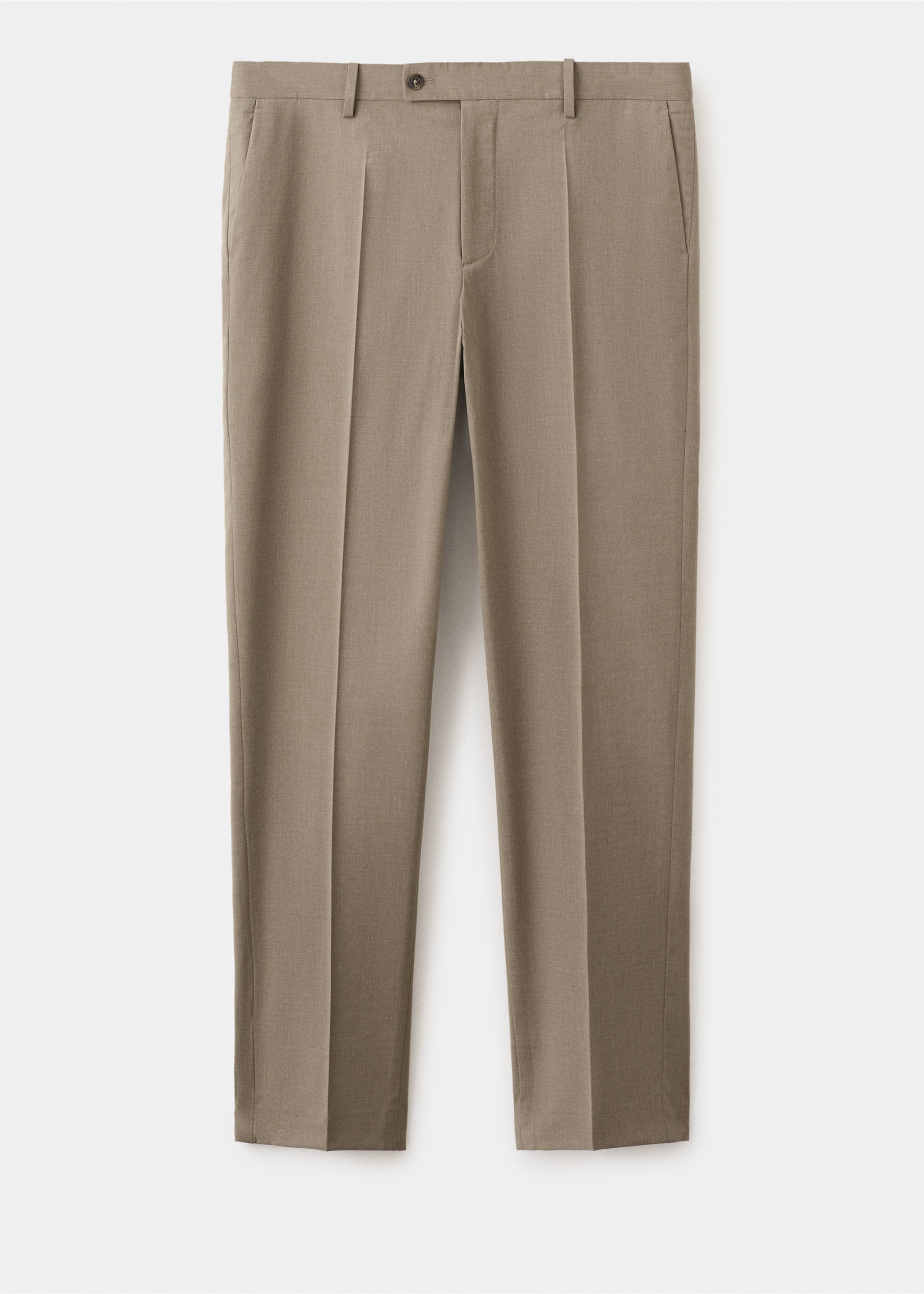 Pantalon costume Milán slim-fit - Article sans modèle, Marron moyen. Ref: 37031371-00.