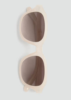 Resin frame sunglasses — White 4