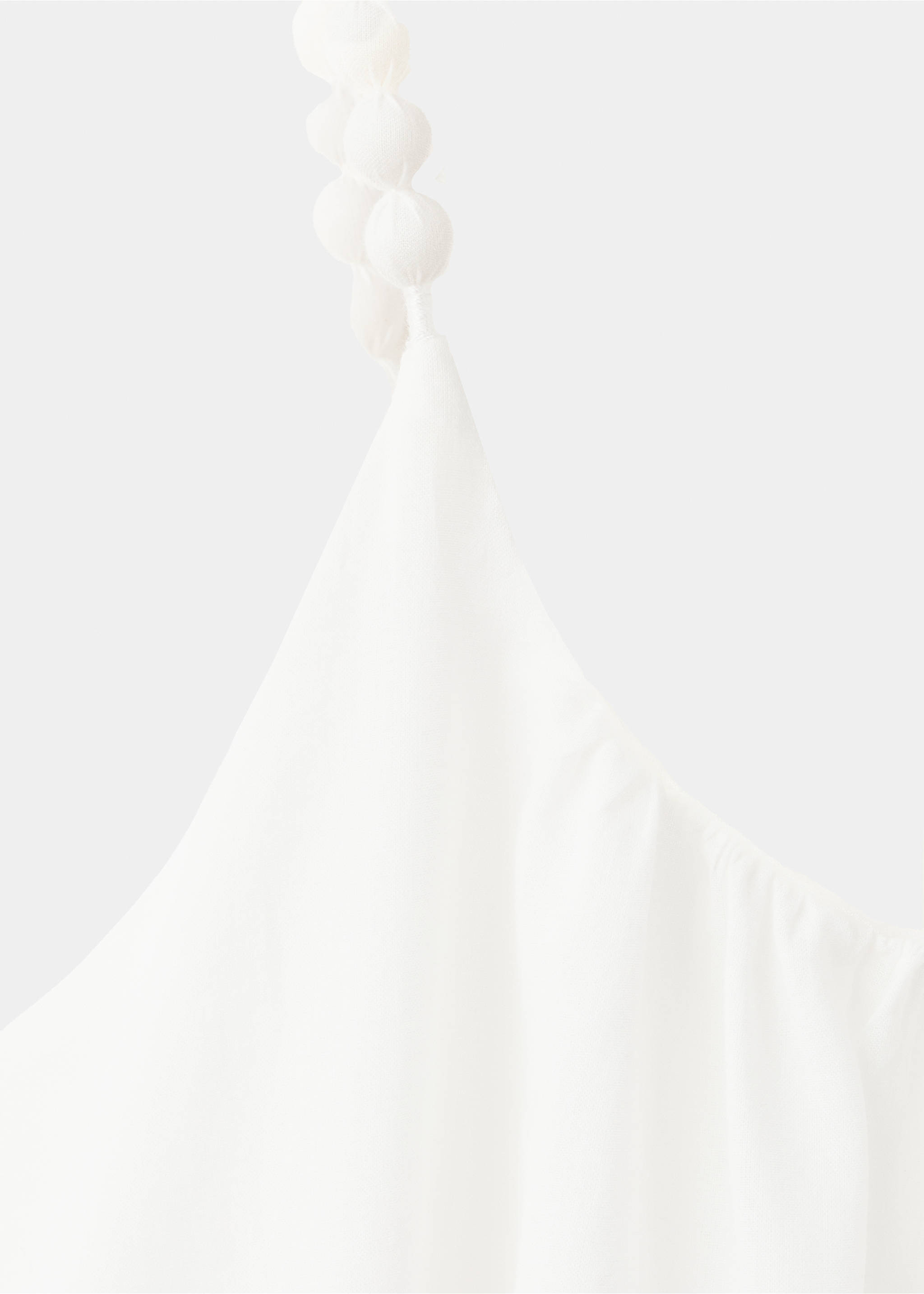 Robe fluide avec détail bretelles - Détail de l'article 8, Blanc. Ref: 37031375-00.