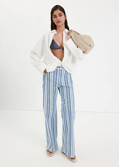 Straight striped jeans — Blue 2