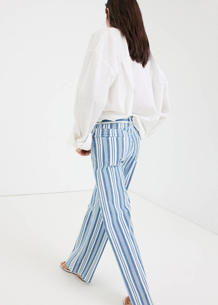 Straight striped jeans — Blue
