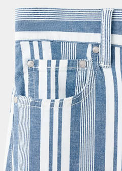 Straight striped jeans — Blue 9