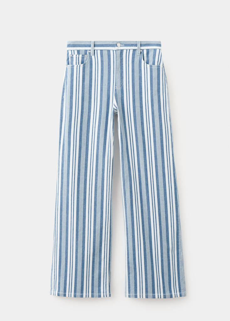 Straight striped jeans — Blue