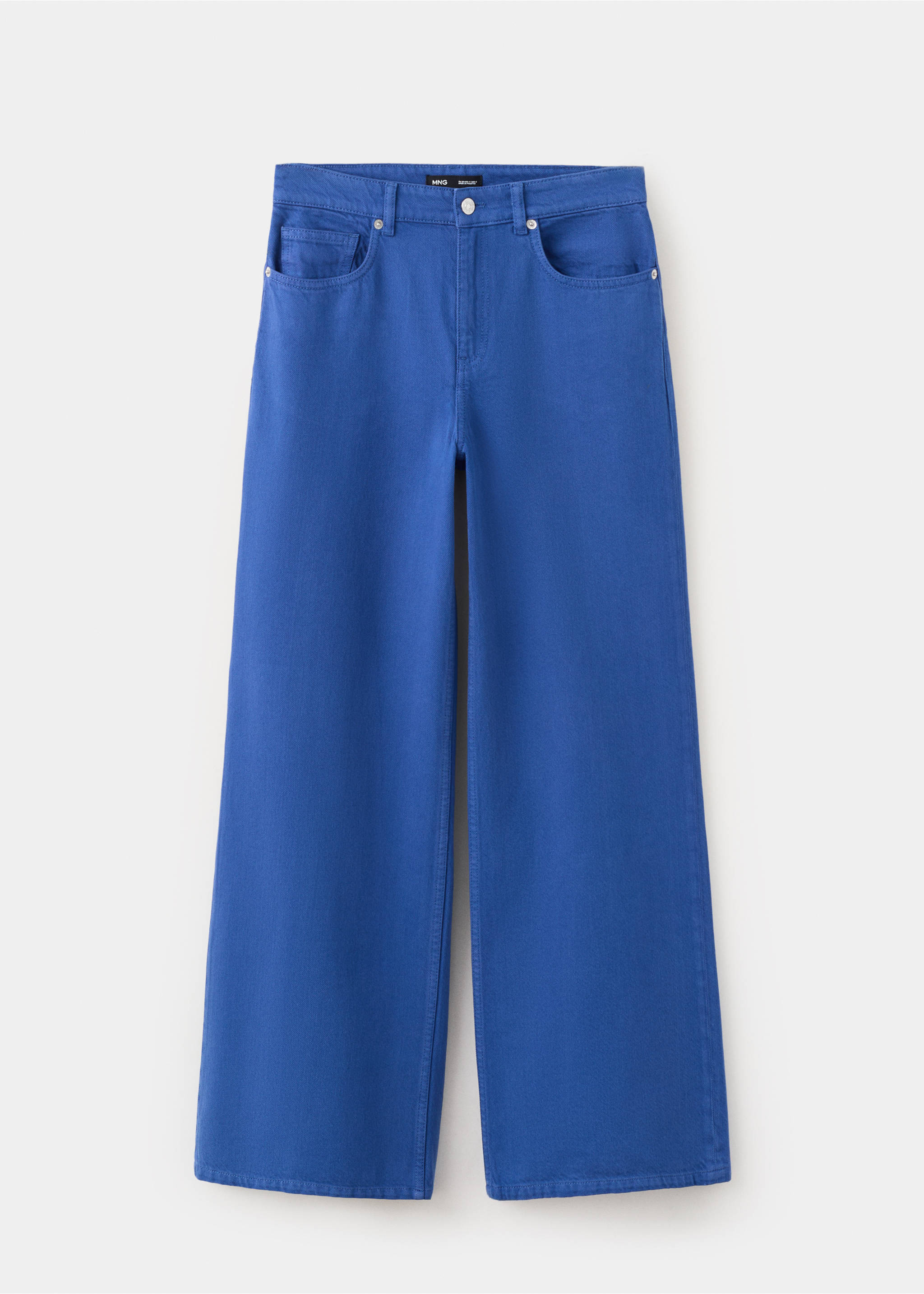 Low waist wide leg jeans - Article without model, Blue. Ref: 37031378-00.