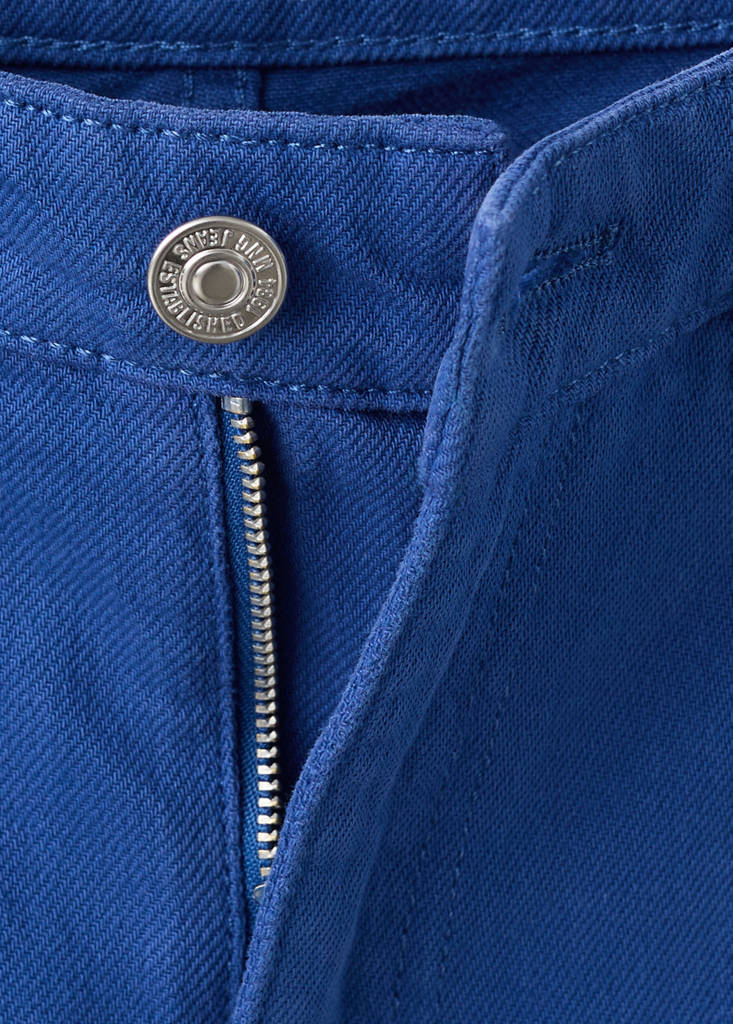 Wide leg mid-rise jeans — Blue