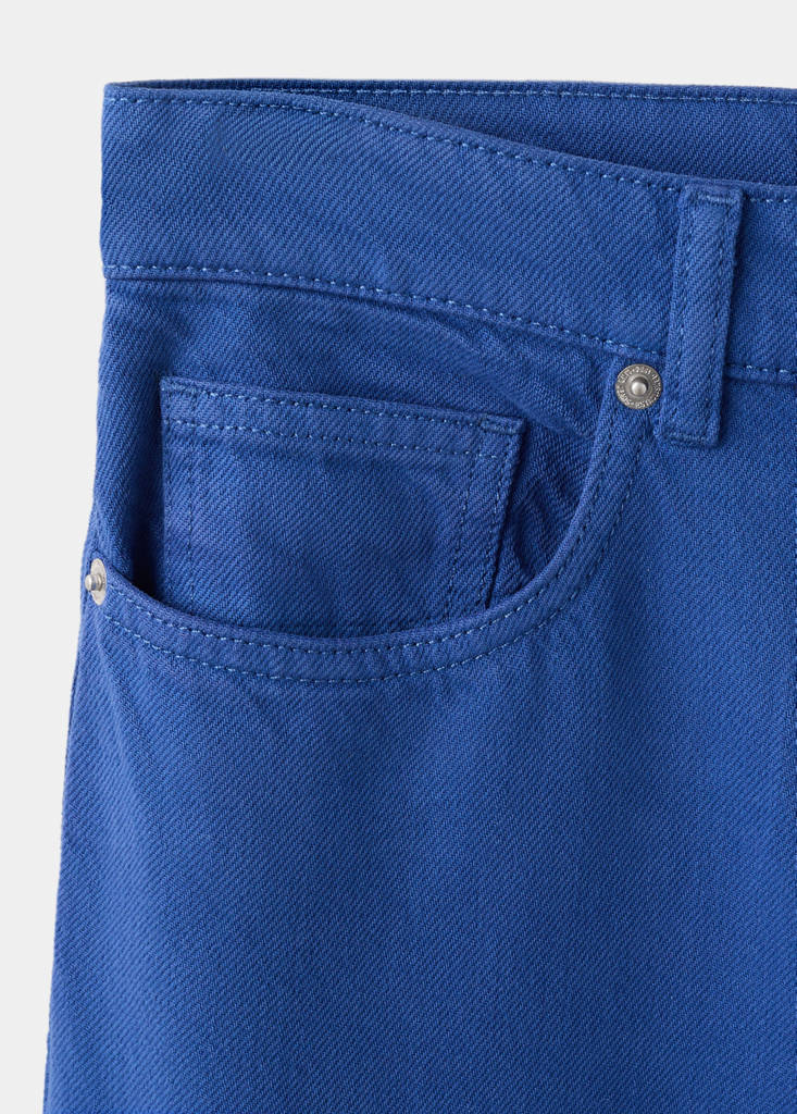 Wide leg mid-rise jeans — Blue