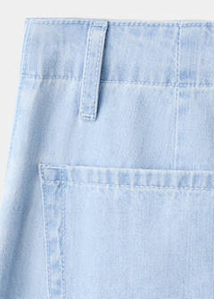 Wide leg mid-rise jeans — Light Blue 11