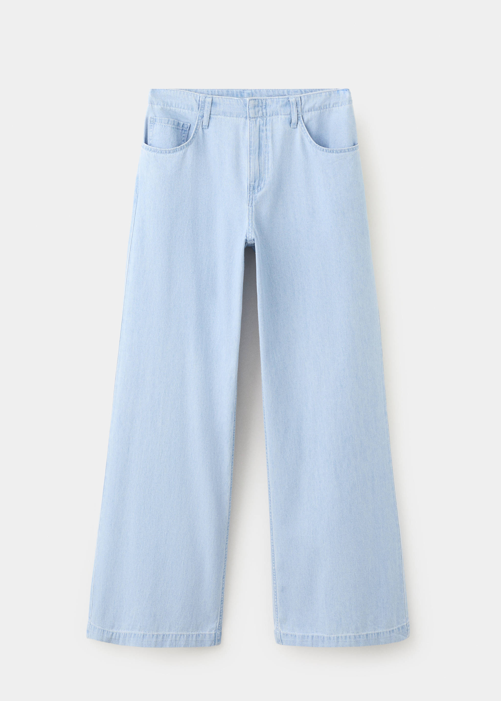 Wide leg mid-rise jeans - Article without model