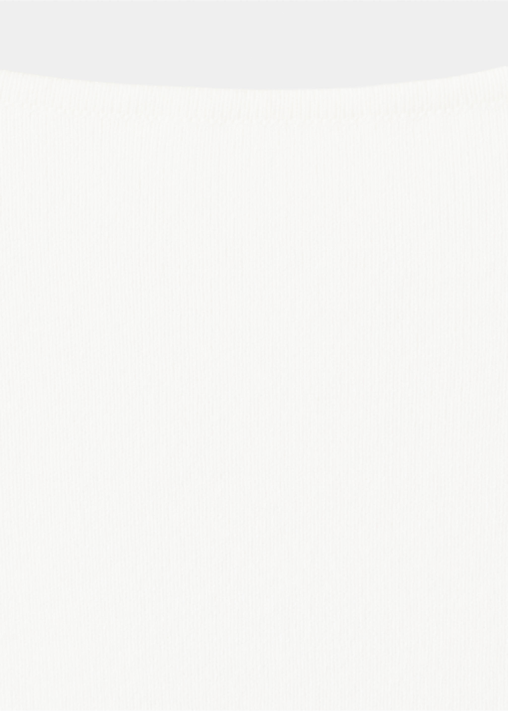 Flared cotton dress - Details of the article 0, White. Ref: 37031384-00.