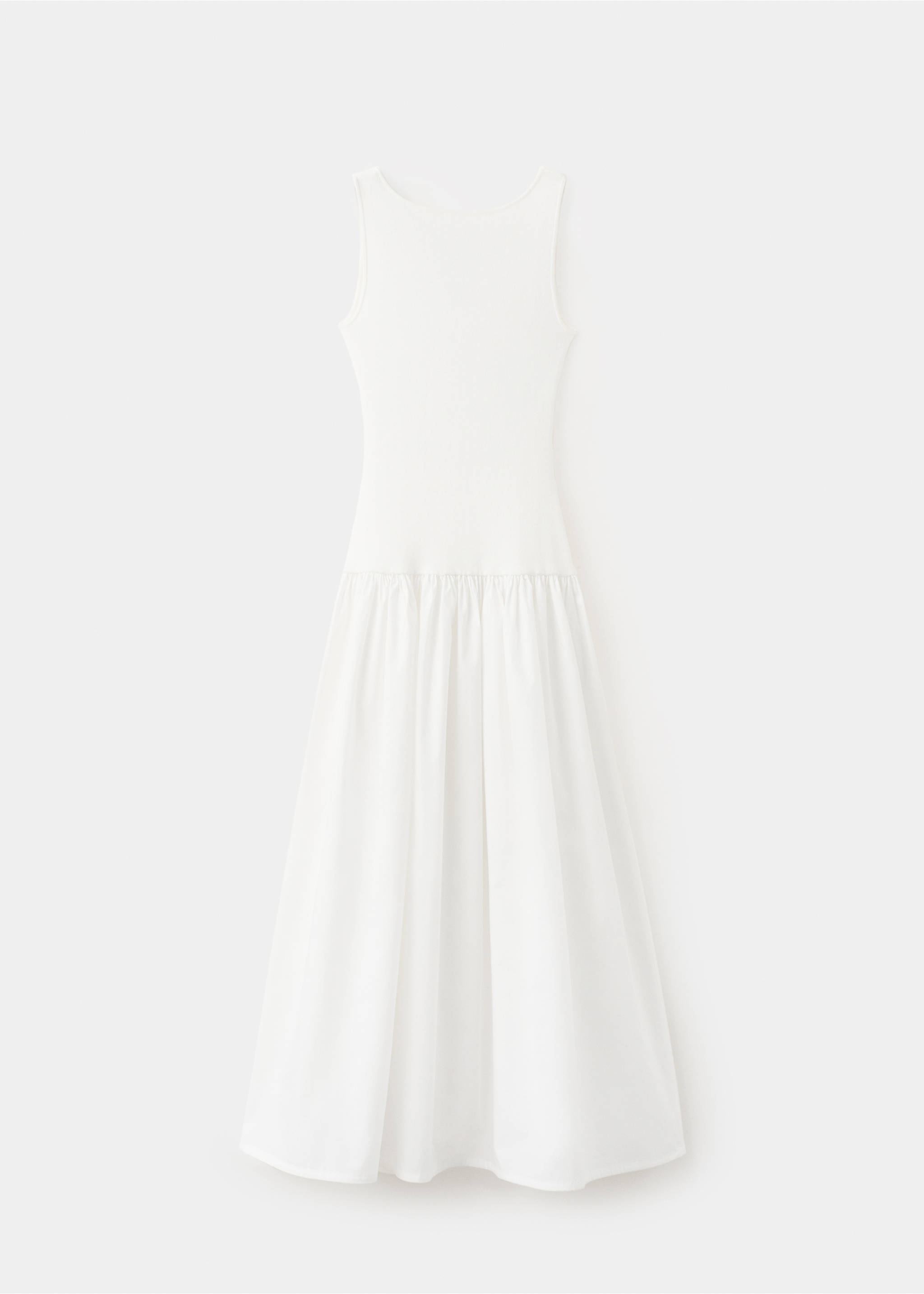 Flared cotton dress - Article without model, White. Ref: 37031384-00.